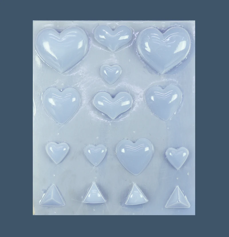 Molde de Planilla de corazones