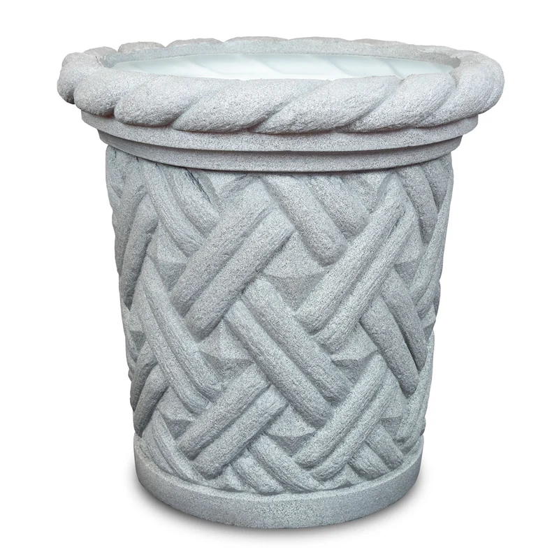 Maceta Cónica Poligranito Gris