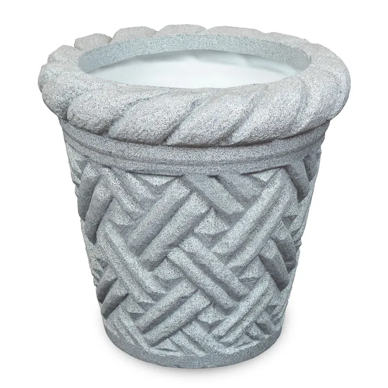 Maceta Cónica Poligranito Gris