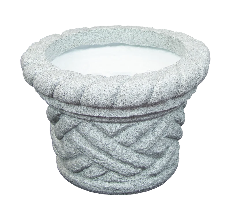 Maceta Cónica Poligranito Gris