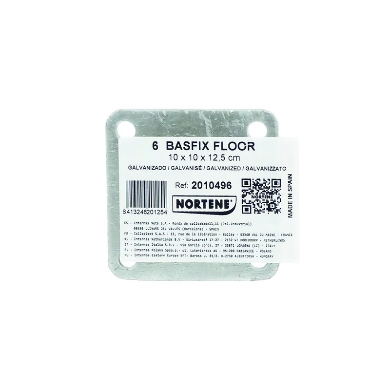 Anclaje Suelo Para Celosia Basfix Floor 10x10x12,5 Cm Nortene