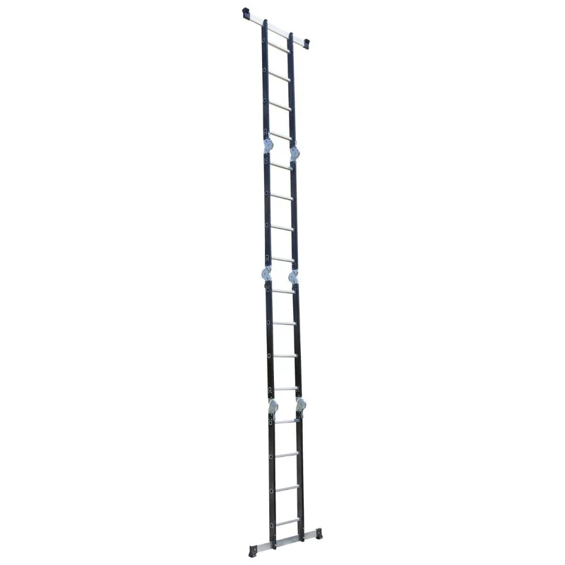Escalo Échelle articulée noire 2-IN-1 Multifold