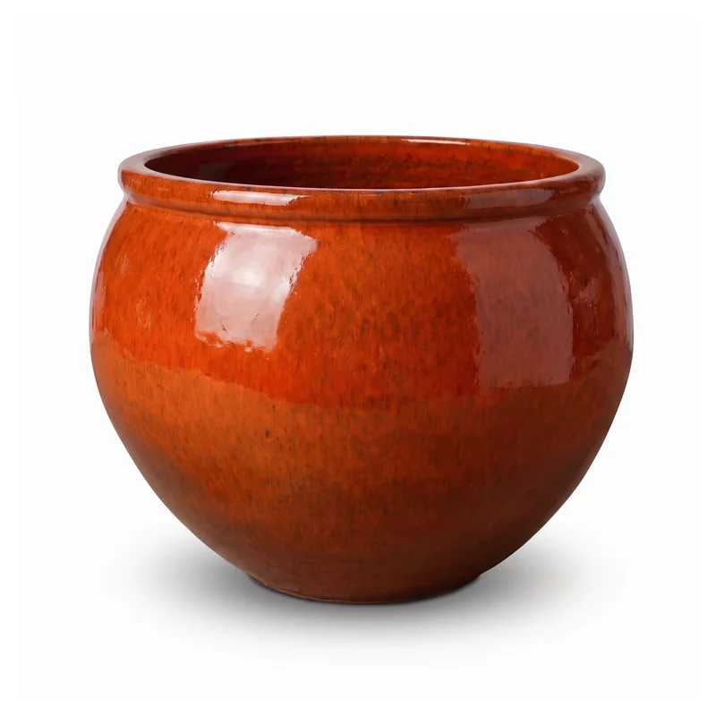 Pot LUTECE 53x43cm orange tropical