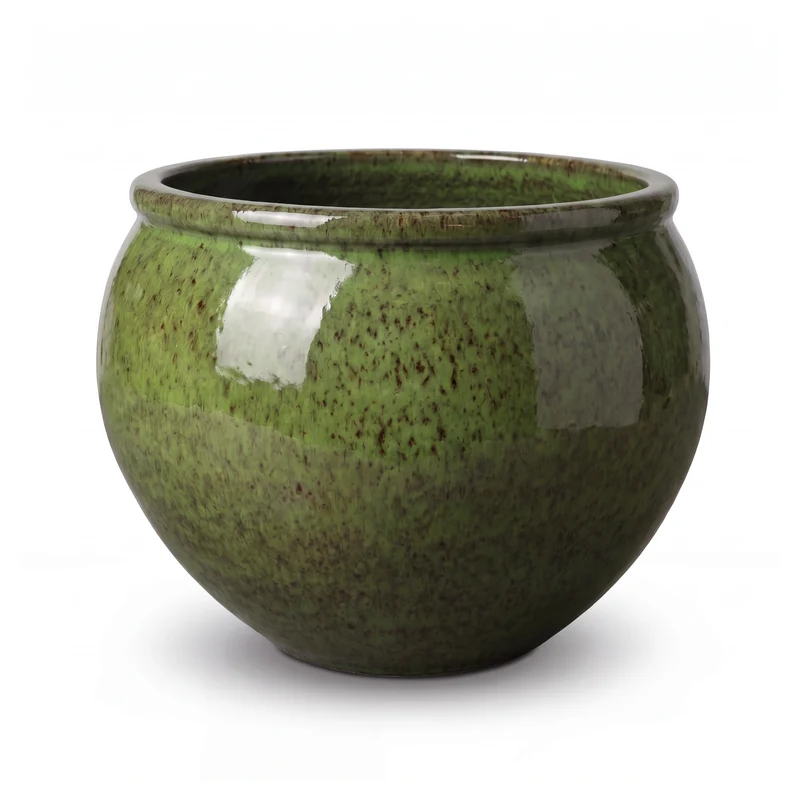 Pot LUTECE 53x43cm vert tropical