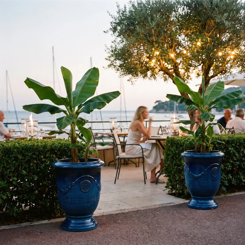 Pot RICHELIEU 46x56cm bleu azur