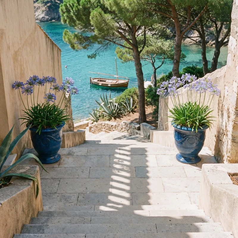 Pot RICHELIEU 46x56cm bleu azur