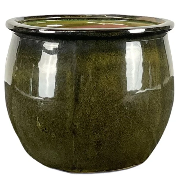 Pot NEWTON 55x46cm vert tropical