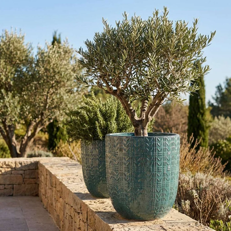 Pot MERCURE 39x51cm brume de jade