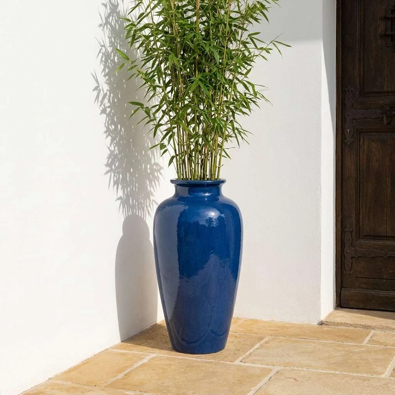 Pot JUPITER 40x83cm bleu nuit