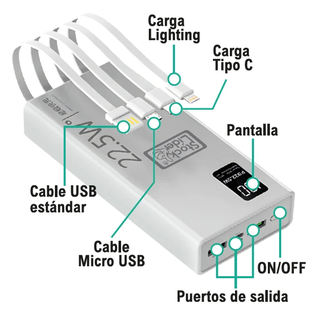 Powerbank carga rápida