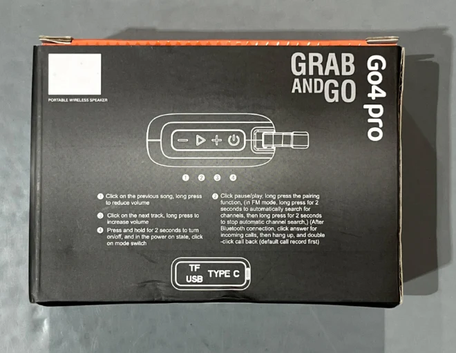 Altavoz Portátil GO4 PRO con Sonido Premium y Diseño Resistente