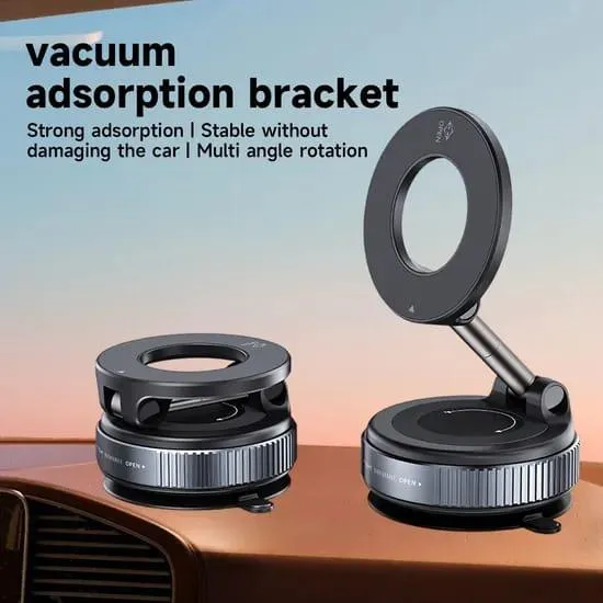 Soporte Magnético con Succión al Vacío 🚙