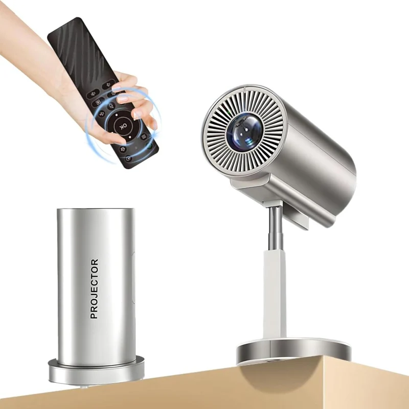 Proyector Inteligente Inalámbrico WiFi + Bluetooth con Cabezal Ajustable 90° 📽️✨