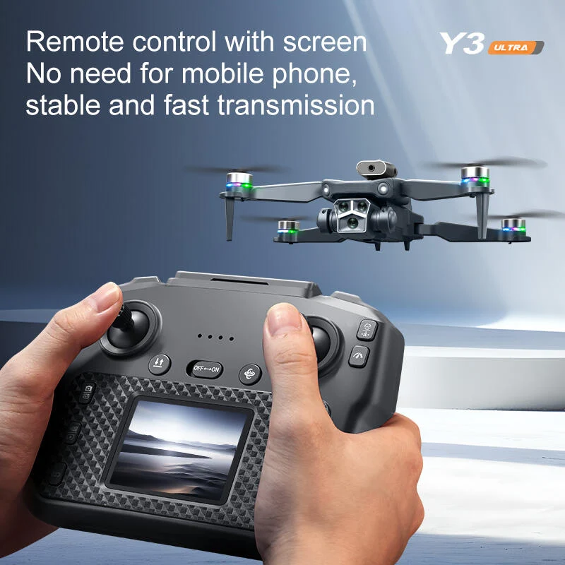 Drone Y3 Ultra con Control Remoto y Pantalla – Innovación, Diversión y Control Total