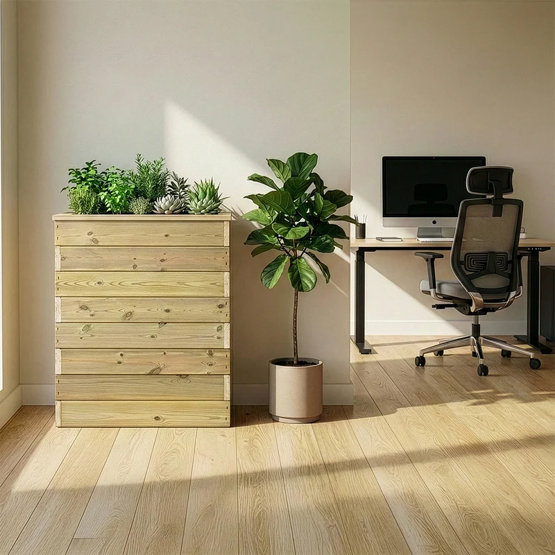 Jardinera Nidum autorriego 60x34x80