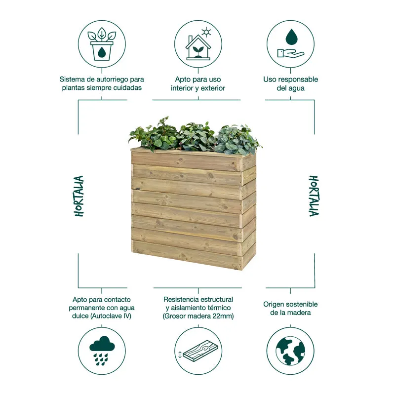 Jardinera Nidum autorriego 86x34x80
