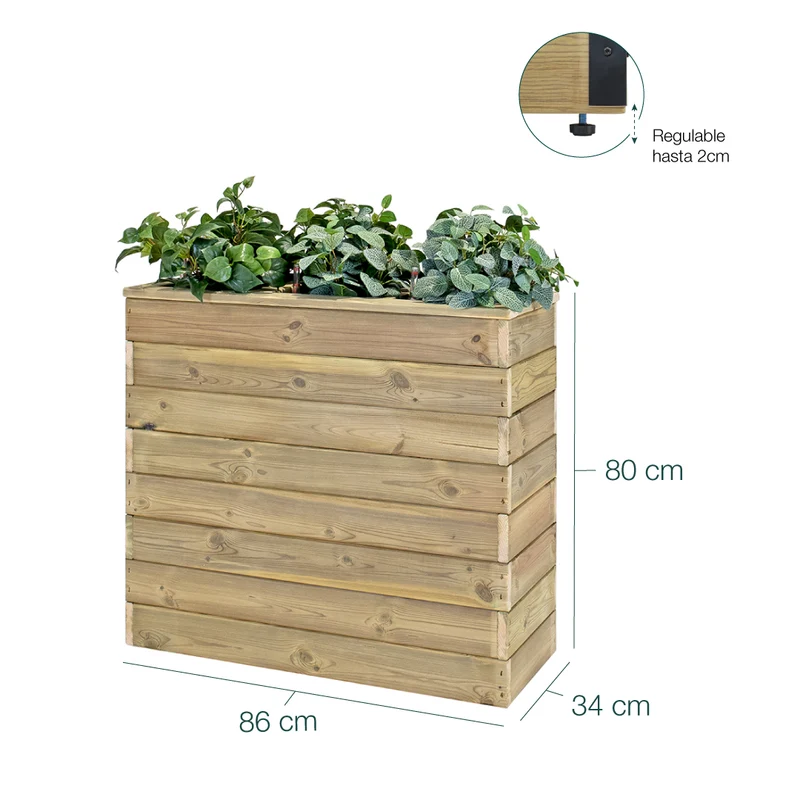 Jardinera Nidum autorriego 86x34x80