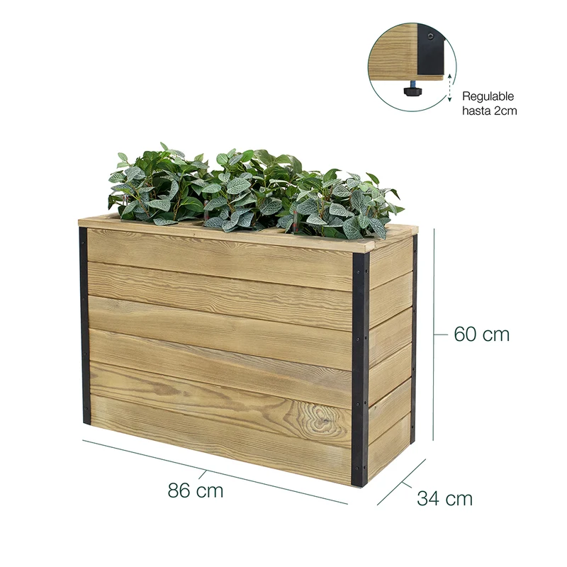 Jardinera Nidum autorriego 86x34x60