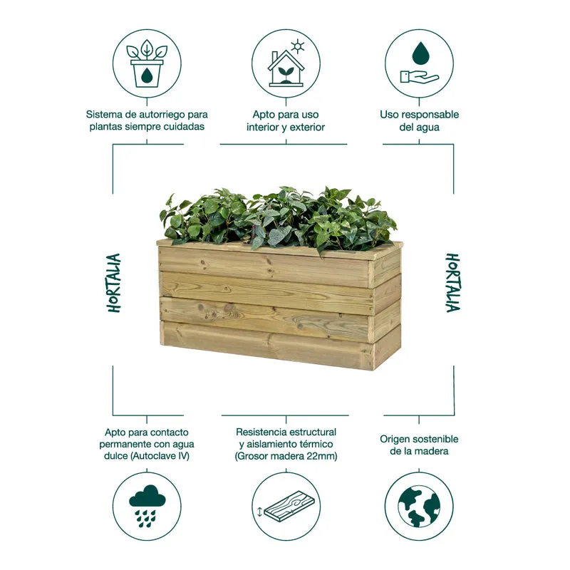 Jardinera Nidum autorriego 86x34x40