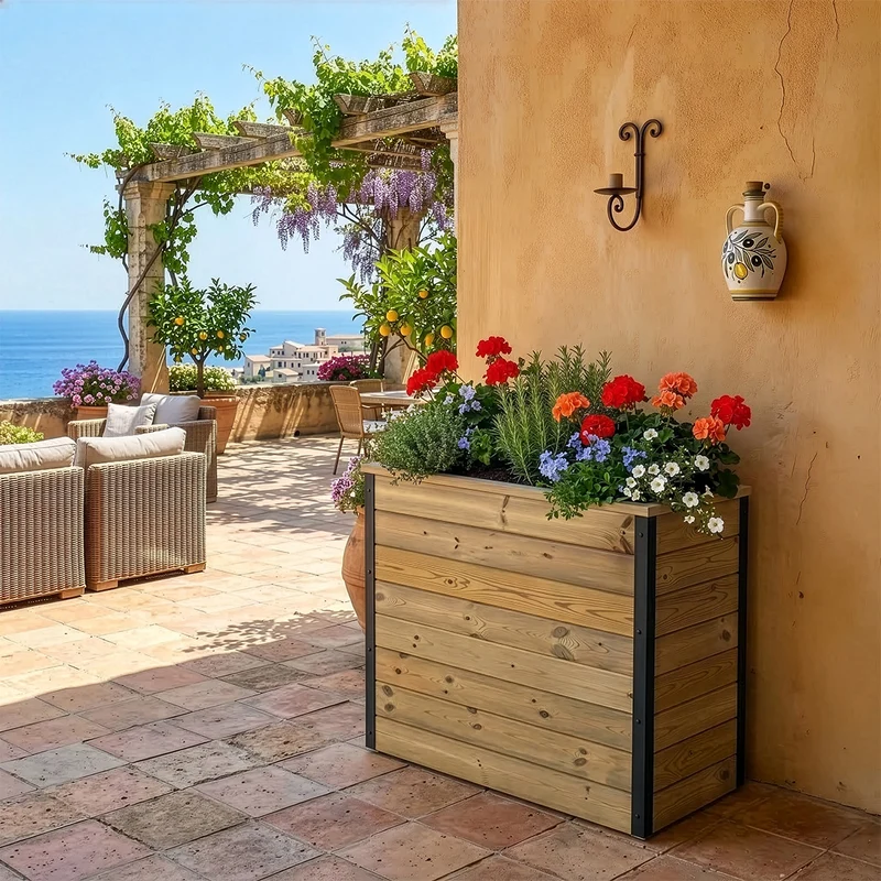 Jardinera Nidum autorriego 75x40x80