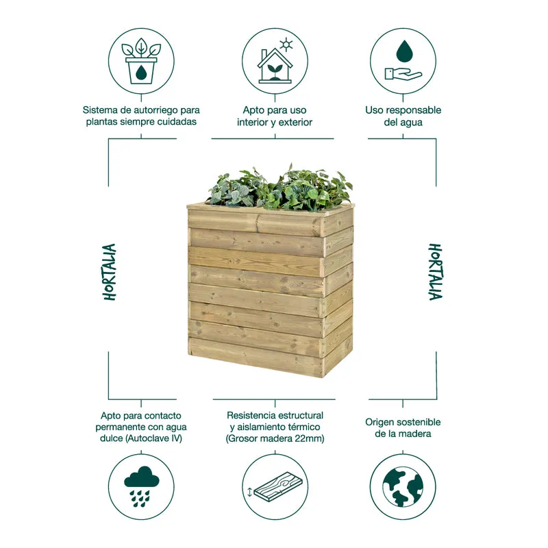 Jardinera Nidum autorriego 75x40x80