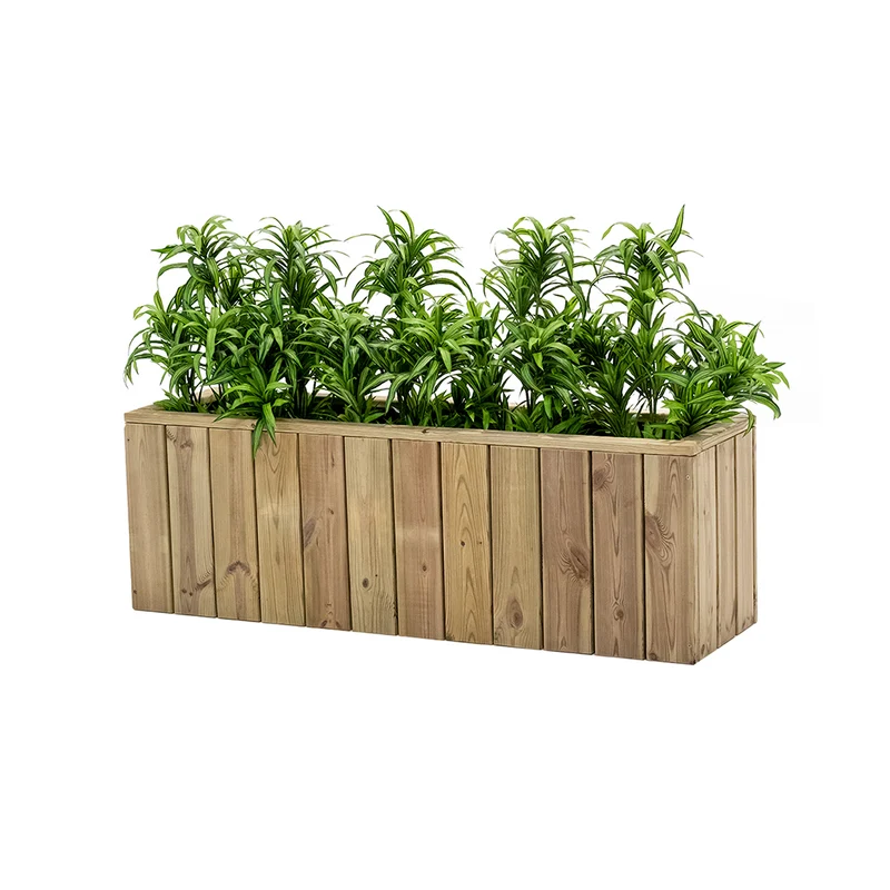 Jardinera de madera Atrium 120x34x40