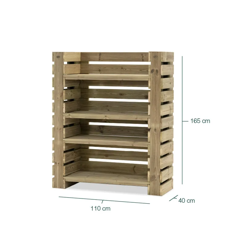 Estantería de madera Augusta
