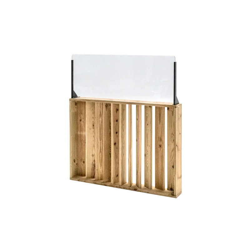 Barandilla fija de madera 100x12x115