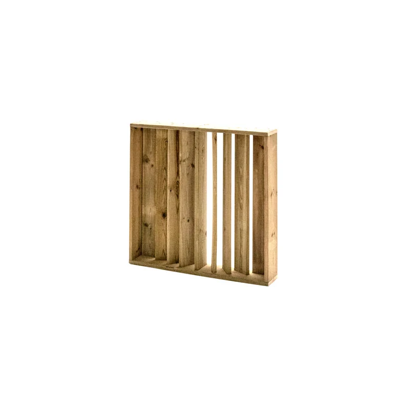 Barandilla fija de madera 75x12x75