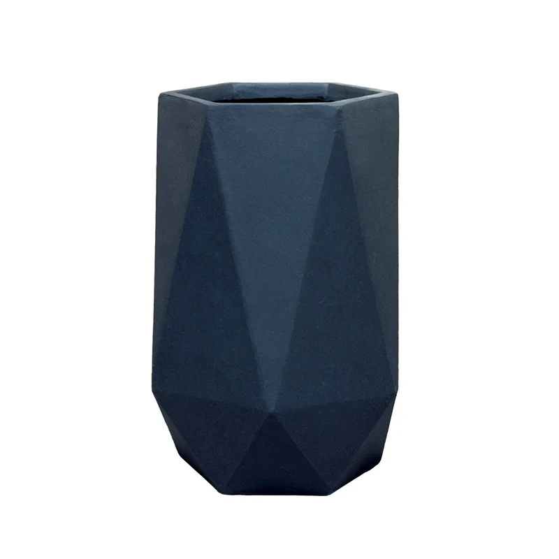 Cache-pot pré percé PRISME 47x50cm gris foncé