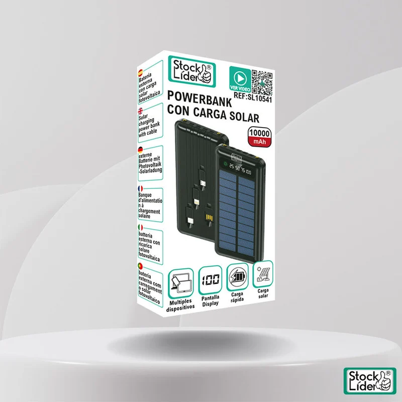Powerbank con carga solar