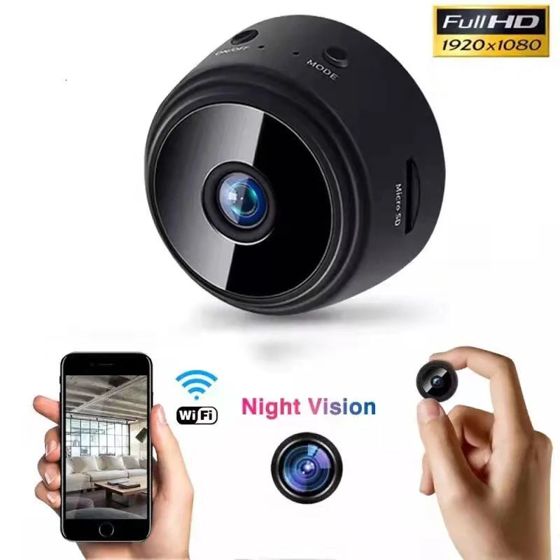 Mini cámara de vigilancia con visión nocturna