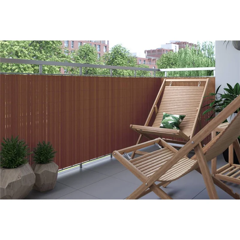 Bonerva | Cañizo Pvc Media Cara Chocolate| Varias Medidas