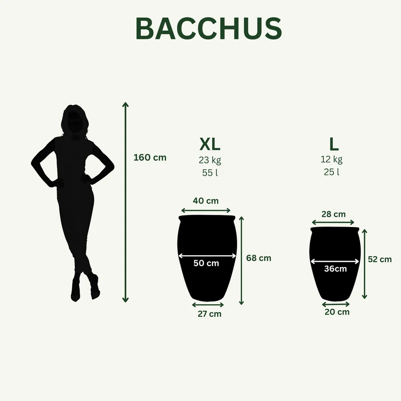 Pot BACCHUS 36x52cm violet
