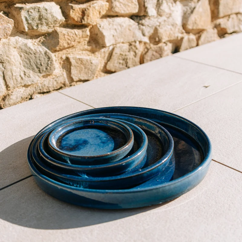 Soucoupe 44cm bleu azur
