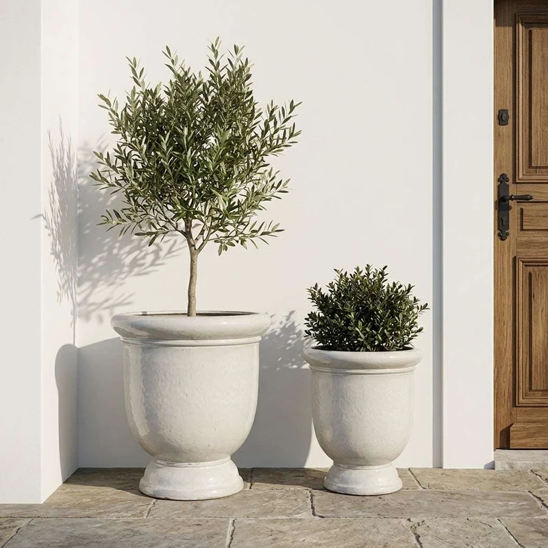 Pot TITAN 53x55cm crème
