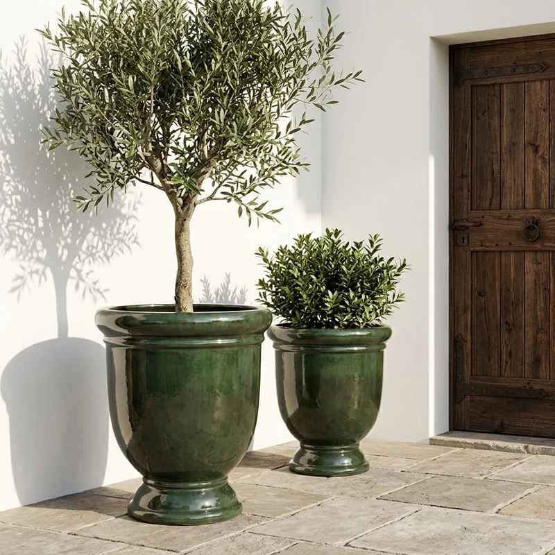 Pot TITAN 72x75cm vert tropical