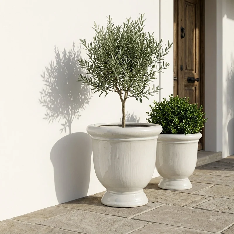 Pot TITAN 72x75cm perle
