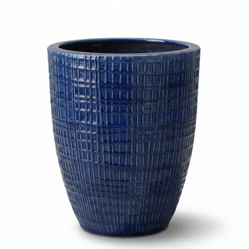 Pot VERNE 32x40cm bleu cobalt