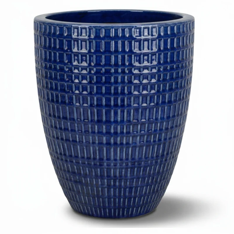 Pot VERNE 41x55cm bleu cobalt
