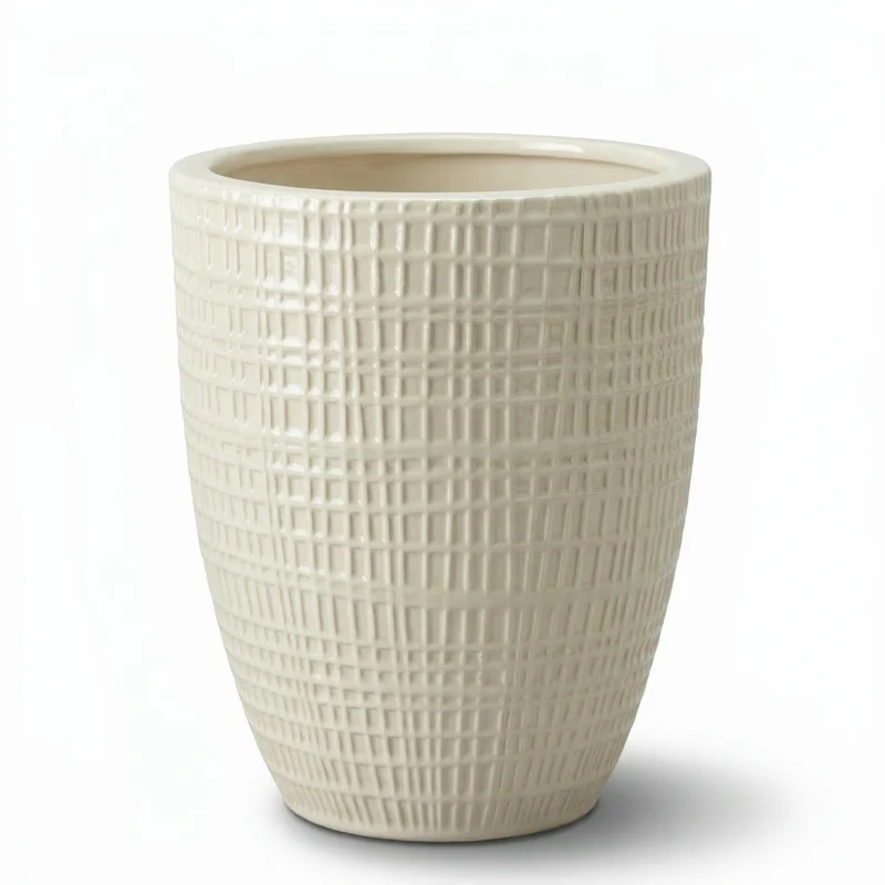 Pot VERNE 32x40cm crème
