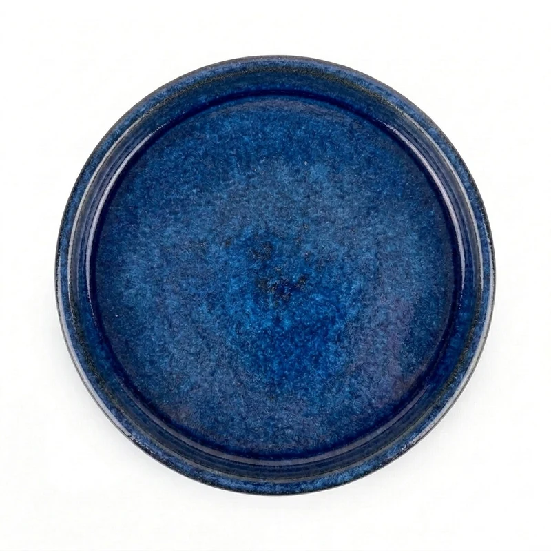 Soucoupe ronde 28cm bleu majorelle