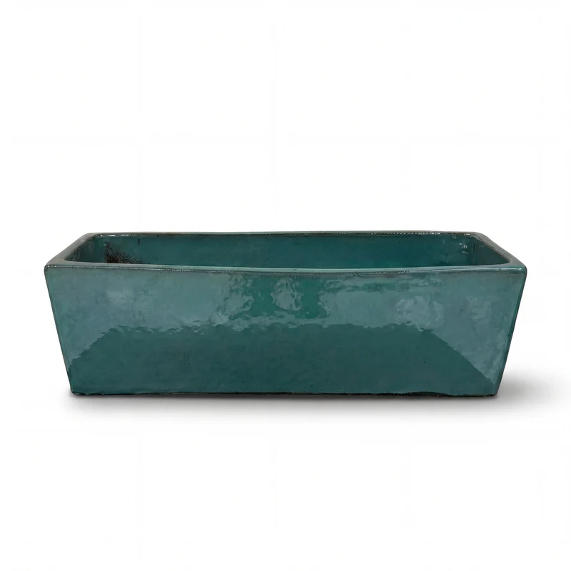 Jardinière GIONO 46x17x15cm brume de jade