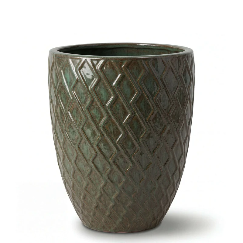 Pot ZEUS 30x44cm vert brumeux