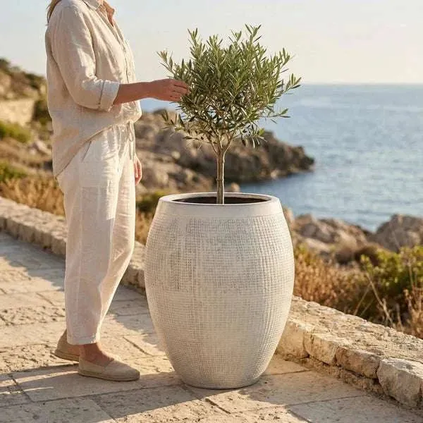 Pot COCOON 42x53cm crème
