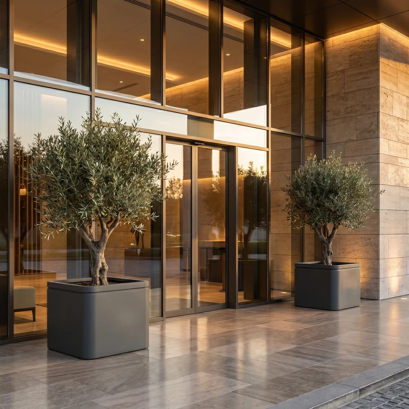Pot INFINITY SQUARE 80x60cm anthracite