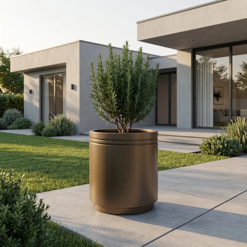 Pot INFINITY ROUND 60x60cm taupe
