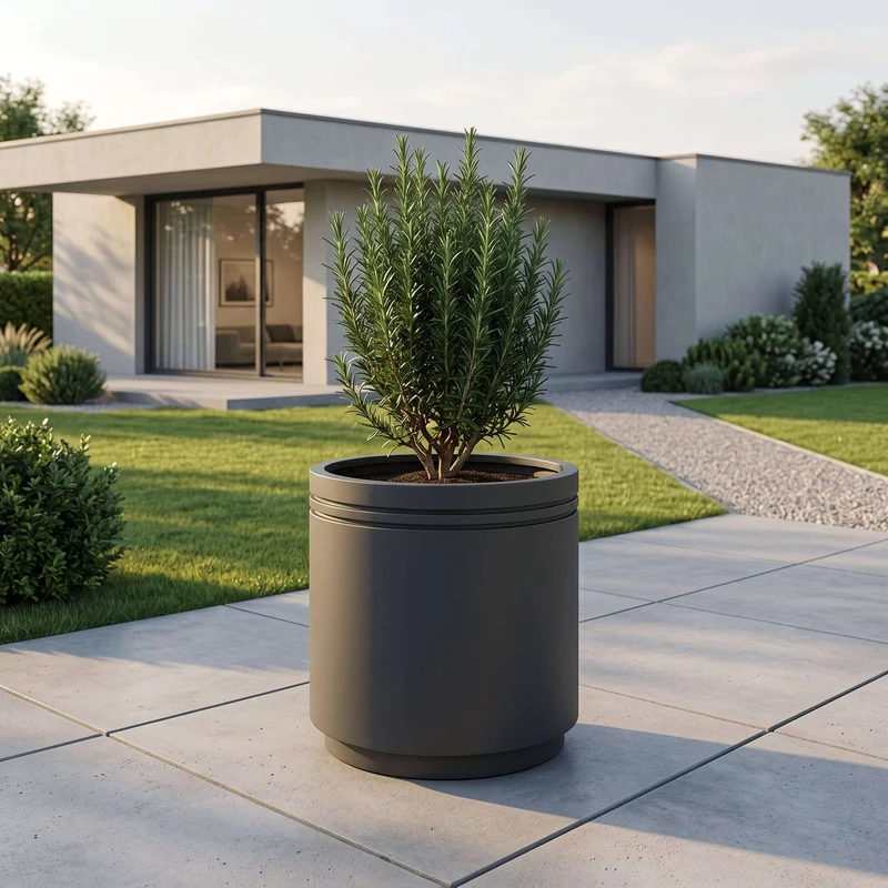 Pot INFINITY ROUND 60x60cm anthracite