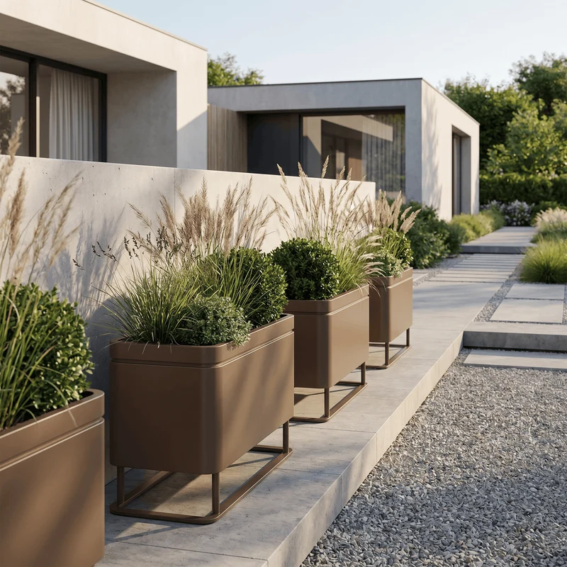 Jardinière GRANDIOSA 90x40x50cm taupe