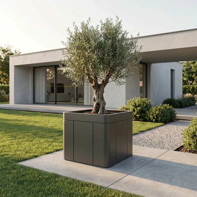 Pot INFINITY X 120x100cm anthracite